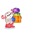 ⛸ Yeti on Holidays, стикер Telegram 18 из 26