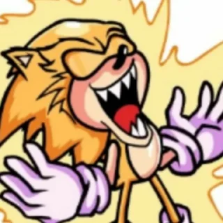 😂 Fleetway Sonic by (@sonic_the_hednehog), Telegram sticker 16 of 55