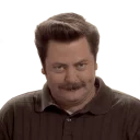 Sticker from Ron Swanson