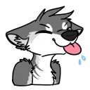 Sticker from SolFur Husky