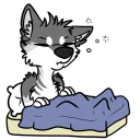 😴 emoji SolFur Husky Telegram sticker 8 of 43