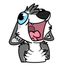 😆 emoji SolFur Husky Telegram sticker 5 of 43