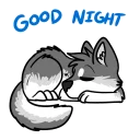 💤 emoji SolFur Husky Telegram sticker 7 of 43