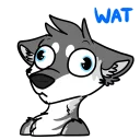 😦 emoji SolFur Husky Telegram sticker 6 of 43