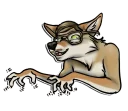 😈 emoji Majestic Coyote Telegram sticker 18 of 21