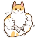 💪 emoji Chiffon the Cat (International) Telegram sticker 16 of 40