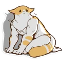 😞 emoji Chiffon the Cat (International) Telegram sticker 23 of 40