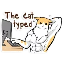 😅 emoji Chiffon the Cat (International) Telegram sticker 8 of 40