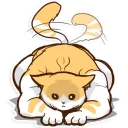😁 emoji Chiffon the Cat (International) Telegram sticker 20 of 40