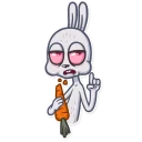 👆 emoji Not Your Bunny Telegram sticker 15 of 30