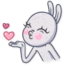 😘 emoji Not Your Bunny Telegram sticker 2 of 30