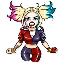😠 emoji Harley Quinn Telegram sticker 17 of 25