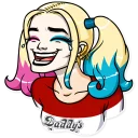 😂 emoji Harley Quinn Telegram sticker 1 of 25