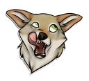 😋 emoji Majestic Coyote Telegram sticker 8 of 21