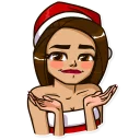 👐 emoji Santa Claudia Telegram sticker 19 of 20