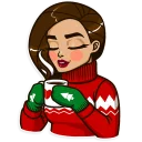 ☕ emoji Santa Claudia Telegram sticker 16 of 20