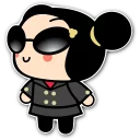 😎 emoji Pucca Telegram sticker 15 of 20