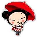 ☔ emoji Pucca Telegram sticker 14 of 20