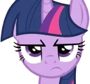 😐 emoji Twilight Sparkle Telegram sticker 22 of 47