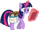 📗 emoji Twilight Sparkle Telegram sticker 12 of 47