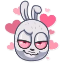 ❤ emoji Not Your Bunny Telegram sticker 14 of 30