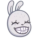 😁 emoji Not Your Bunny Telegram sticker 10 of 30