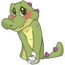 😊 emoji Croc O'Dile Telegram sticker 18 of 49