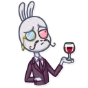 🍷 emoji Not Your Bunny Telegram sticker 24 of 30
