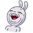 😆 emoji Not Your Bunny Telegram sticker 7 of 30