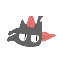 😺 emoji nichijou Telegram sticker 5 of 13