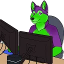 🖥 emoji Nacho Husky Telegram sticker 9 of 12