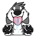 Sticker from SolFur Husky