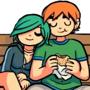 😍 emoji Scott&Ramona Telegram sticker 16 of 75