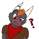 ❓ emoji Arix Crim - Kobold @Ra_Zim Telegram sticker 9 of 41