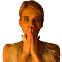 😧 emoji Scream Queens Telegram sticker 13 of 23