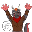 😁 emoji Arix Crim - Kobold @Ra_Zim Telegram sticker 21 of 41