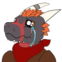 😢 emoji Arix Crim - Kobold @Ra_Zim Telegram sticker 8 of 41