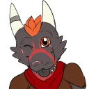😜 emoji Arix Crim - Kobold @Ra_Zim Telegram sticker 5 of 41