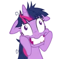 😵 emoji Twilight Sparkle Telegram sticker 18 of 47