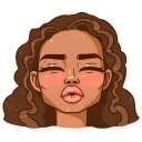 💋 emoji Maria del Carmen Telegram sticker 7 of 50