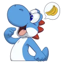 🍌 emoji Azul Telegram sticker 6 of 11
