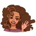 👋 emoji Maria del Carmen Telegram sticker 5 of 50