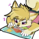 🎨 emoji Ash Coyote Telegram sticker 15 of 18