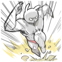 🏃 Rabbo the Muscle Rabbit by Babustudio, Telegram sticker 22 of 80