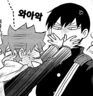 Sticker from Kage's manga