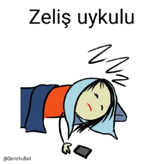 😴 emoji Zeliş @Qonshubot Telegram sticker 17 of 31