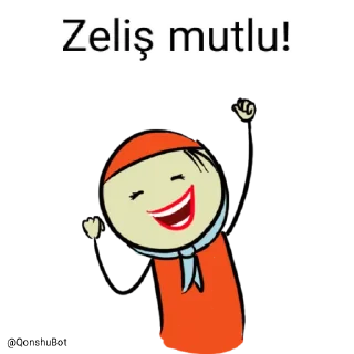 😄 emoji Zeliş @Qonshubot Telegram sticker 12 of 31