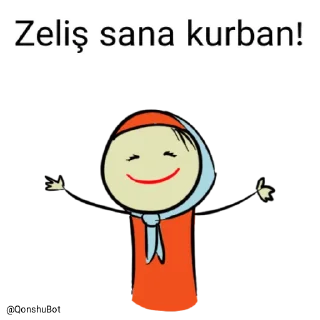 🤗 emoji Zeliş @Qonshubot Telegram sticker 18 of 31