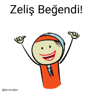 👍 emoji Zeliş @Qonshubot Telegram sticker 20 of 31