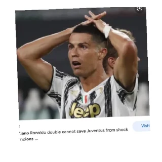 Sticker from Cristiano ronaldo